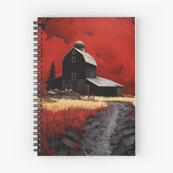 Item preview, Black Barn Blood Red Sky designed and sold by whitecat23.
