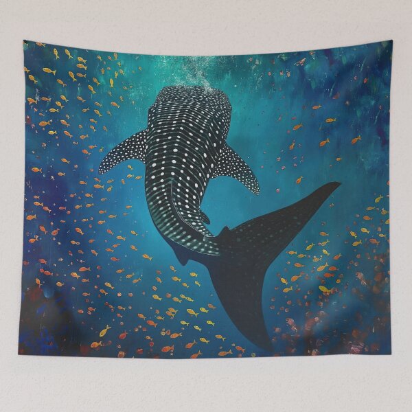 Item preview, Whale Shark Floating in the Sea designed and sold by curiouswonder.