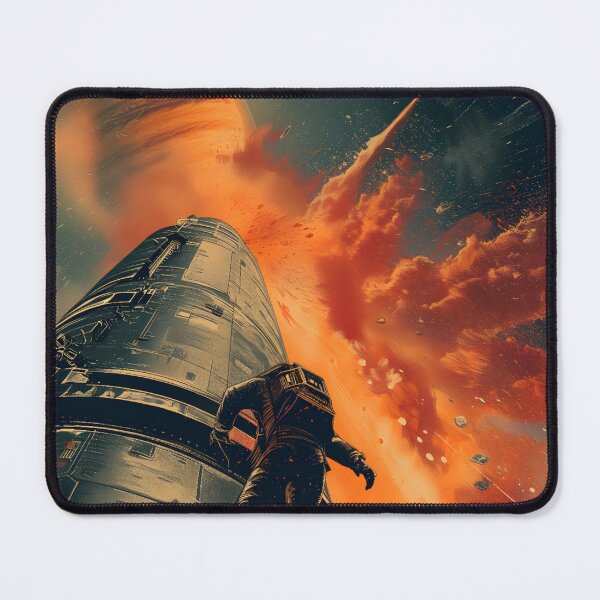 Item preview, Explosion near Jupiter - Vintage Poster Style - Sci-Fi designed and sold by Fenay Designs.