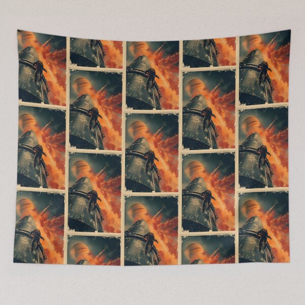 Item preview, Explosion near Jupiter - Vintage Poster Style - Sci-Fi designed and sold by Fenay Designs.