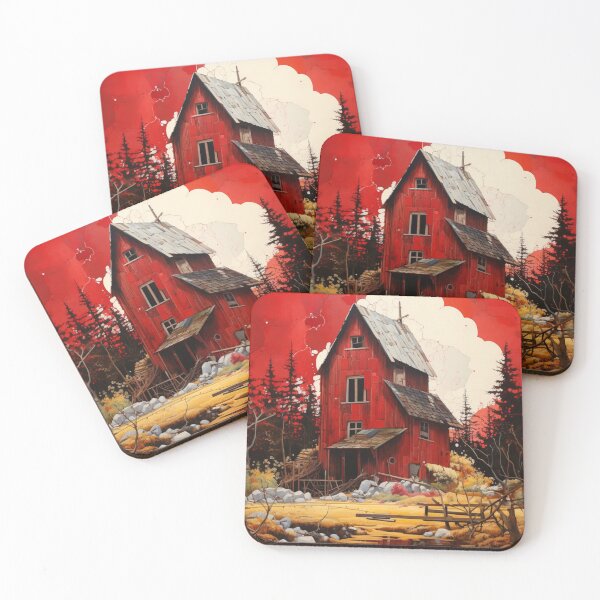 Item preview, Red Barn by the Mill Pond designed and sold by whitecat23.