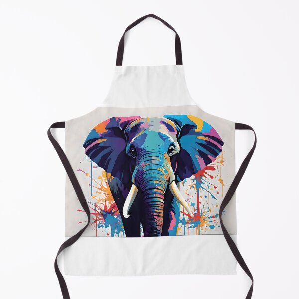 Item preview, Colorful Elephant Portrait Painting designed and sold by Artful Dreams.