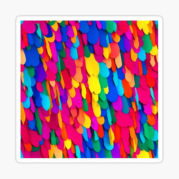 Funny Feathers - Large Print Sticker