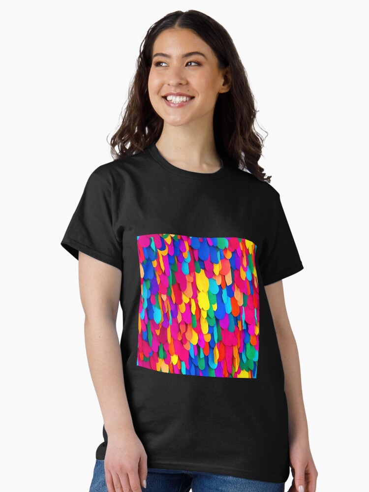 Thumbnail 2 of 7, Classic T-Shirt, Funny Feathers - Large Print designed and sold by Nicos-NovelTs.