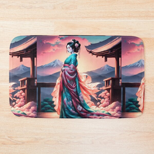 Item preview, Geisha on a terrace, sunset   designed and sold by Coolparrotgirl.