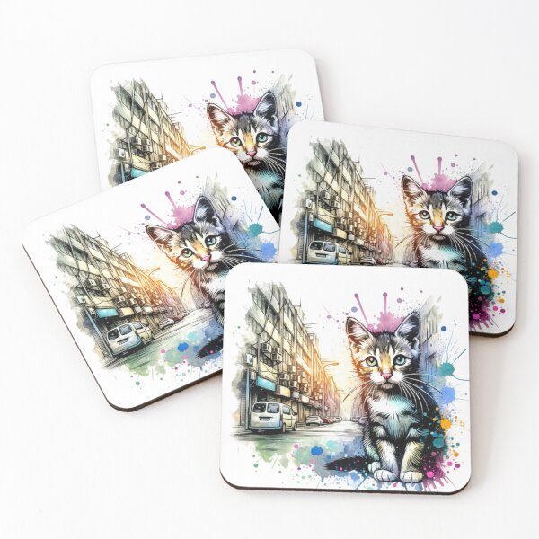 Item preview, Whimsical Street Cats and Botanical Wonders designed and sold by domunx.