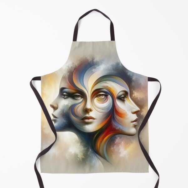 Item preview, Woman with three different faces, each expressing a different aspect of her personality designed and sold by AndreaMart.