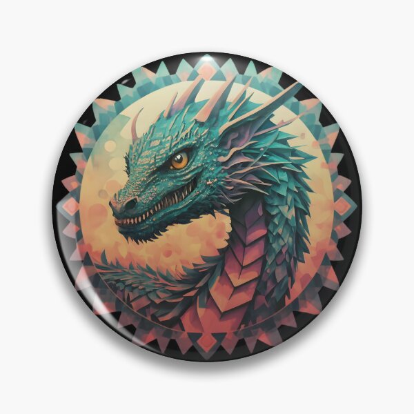 Item preview, Fractal Fury: Prismatic Dragon Logo designed and sold by DragonRealms.