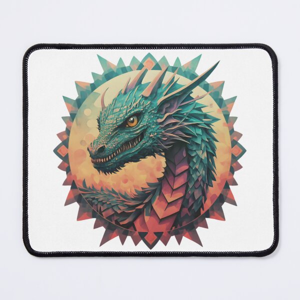 Item preview, Fractal Fury: Prismatic Dragon Logo designed and sold by DragonRealms.