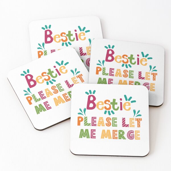 Item preview, Bestie Please Let Me Merge Funny Meme Bumper designed and sold by belladesign7.