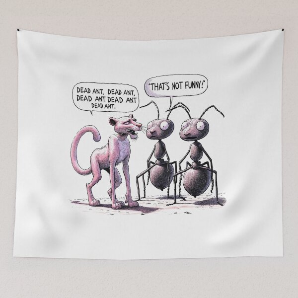 Item preview, Panther bugging some ants. designed and sold by FamouslyStupid.
