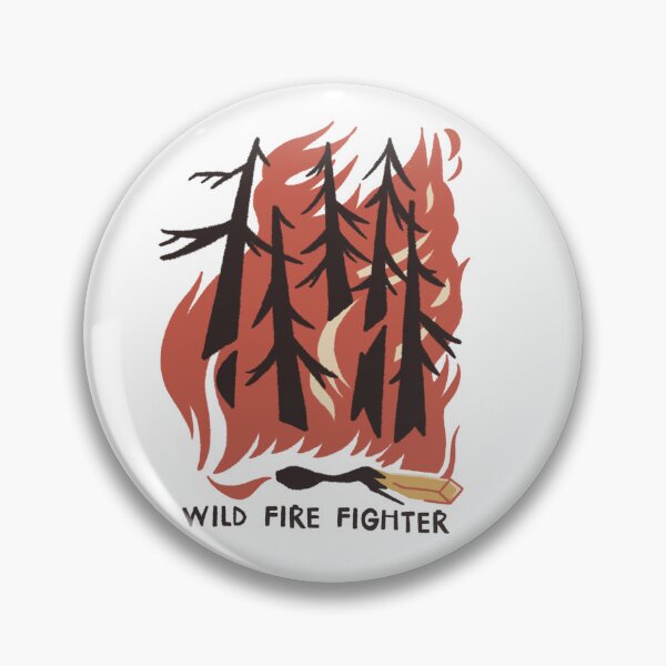 Item preview, Wildland Firefighter Burning Forest Hotshot Crew designed and sold by ZoBerryShop.