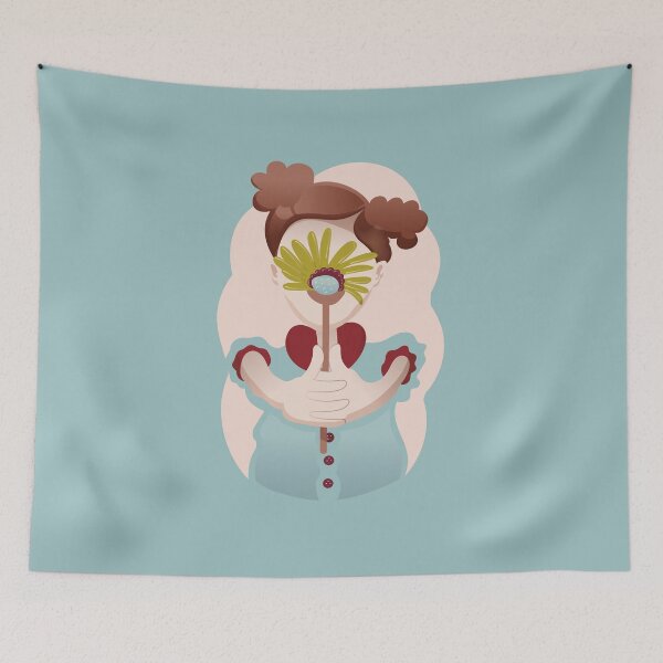 Item preview, A child with a flower on her face designed and sold by Rômulo Queiroz.