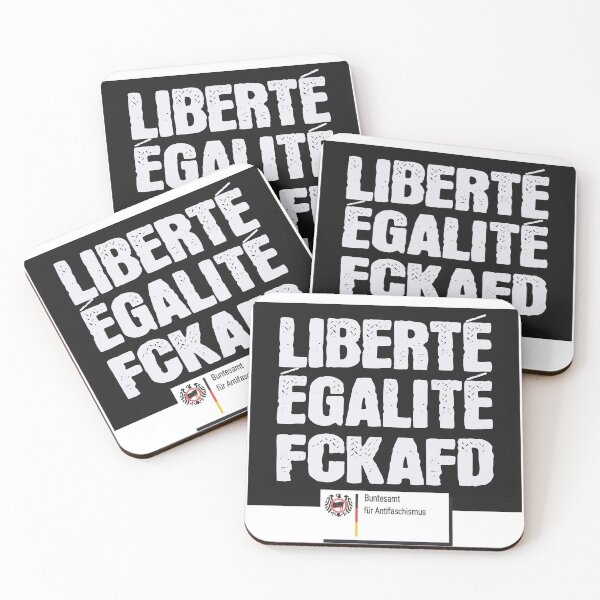 Item preview, Libeté, Égalité, FCKAfD - Colorful Office for Antifascism designed and sold by Dunkelflaute.