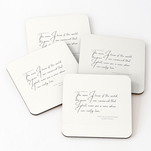 Item preview, A Quote from "Sense and Sensibility" by Jane Austen designed and sold by Poemit.