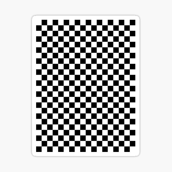 Item preview, Small Checkered - White and Black designed and sold by JustPatterns2.