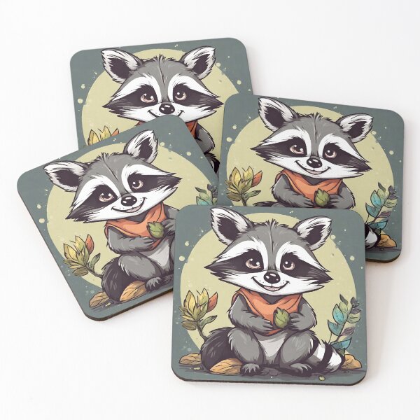 Item preview, Funny Raccoon Art and Cute Raccoon Gifts For Raccoon Lovers  designed and sold by Cuteanimalgifts.