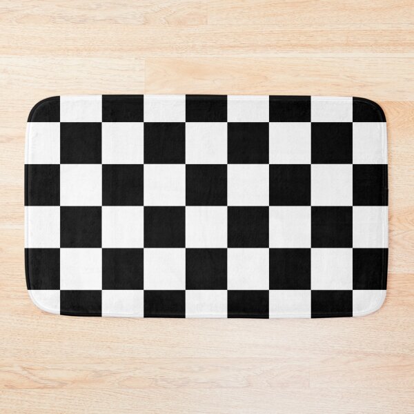 Item preview, Checkered - White and Black designed and sold by JustPatterns2.