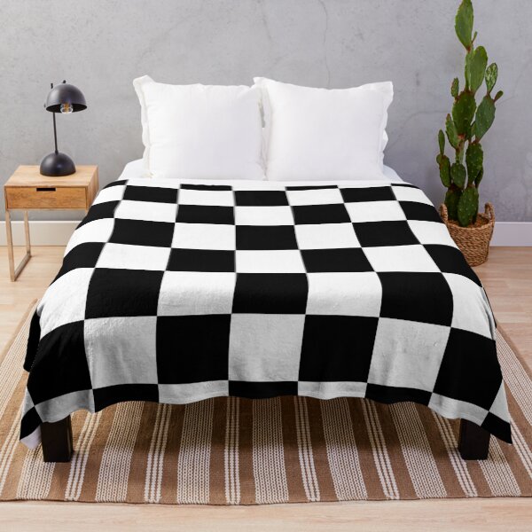 Item preview, Checkered - White and Black designed and sold by JustPatterns2.