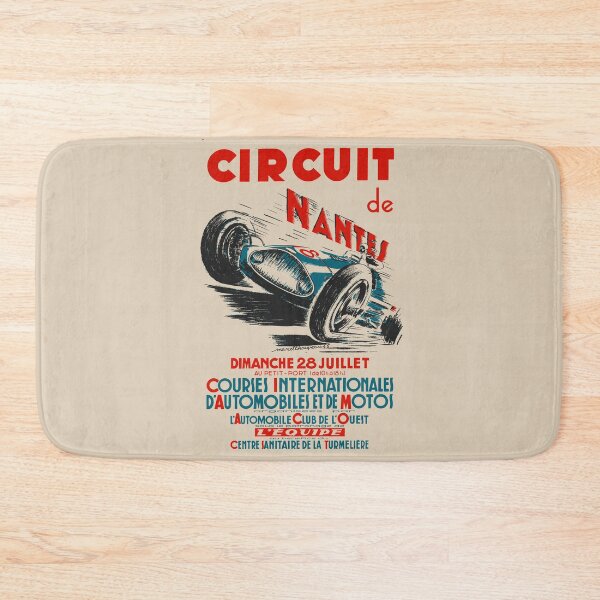 Item preview, Circuit De Nantes 1946 Vintage Poster designed and sold by Speedbirddesign.