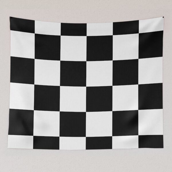 Item preview, Large Checkered - White and Black designed and sold by JustPatterns2.