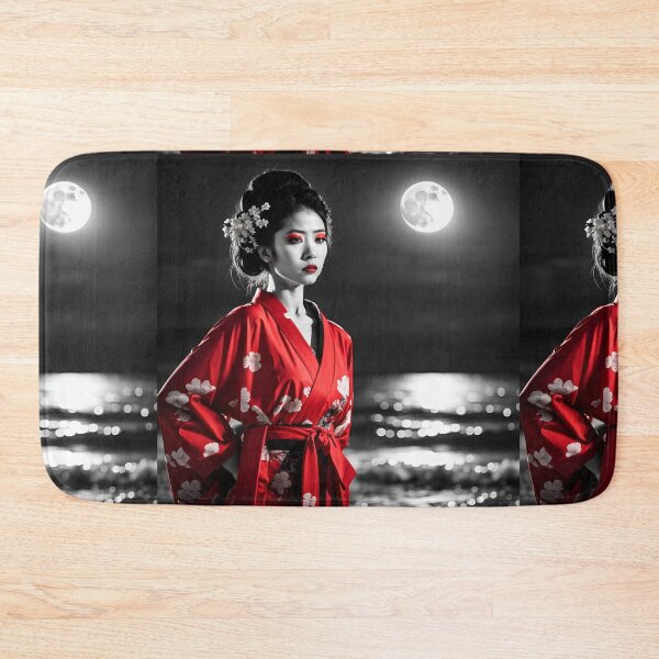 Item preview, Geisha at night with moon  designed and sold by Coolparrotgirl.