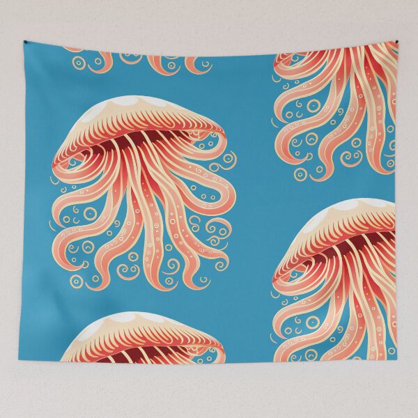 Item preview, The Jellyfish in the blue sea designed and sold by budhapix.