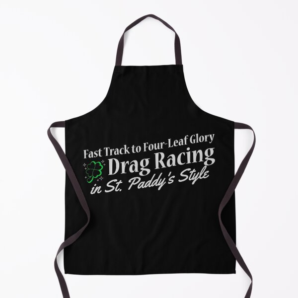 Item preview, Fast Track to Four-Leaf Glory Drag Racing in St. Paddy's Style Racing Cars Lucky Shamrock Clover St Patricks Day Irish Racing designed and sold by CarantinedChaos.