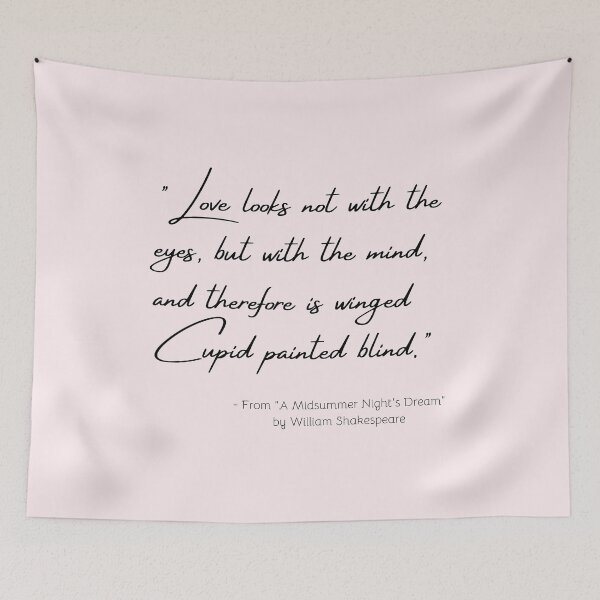 Item preview, A Quote about Love from "A Midsummer Night's Dream" by William Shakespeare designed and sold by Poemit.