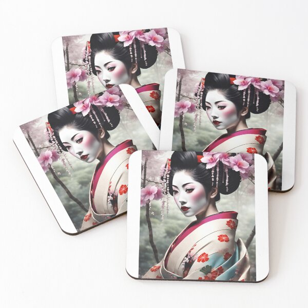 Item preview, Geisha dreaming, flowers cherry tree sakura   designed and sold by Coolparrotgirl.