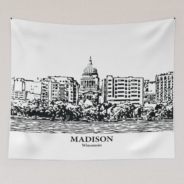 Artikelvorschau, Madison – Wisconsin entworfen und verkauft von Lakeric Cityscapes.