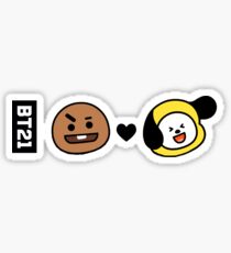 Pegatina BTS BT21 SHOOKY X CHIMMY (Suga x Jimin)