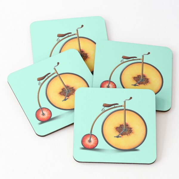 Item preview, Peach and Strawberry Bike | Penny Farthing | Bike Lovers designed and sold by monkeybusiness.pt.