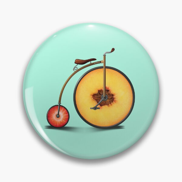 Item preview, Peach and Strawberry Bike | Penny Farthing | Bike Lovers designed and sold by monkeybusiness.pt.