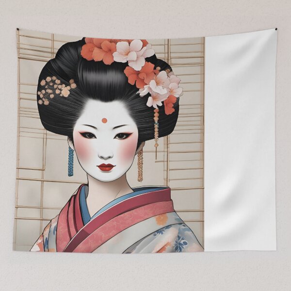 Item preview, Geisha orange and red  designed and sold by Coolparrotgirl.