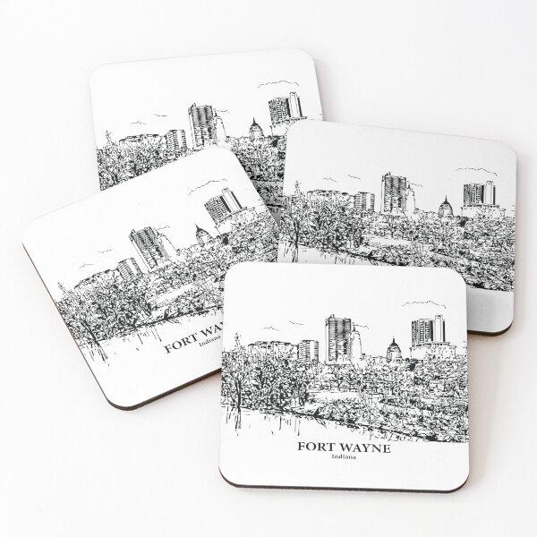 Artikelvorschau, Fort Wayne – Indiana entworfen und verkauft von Lakeric Cityscapes.