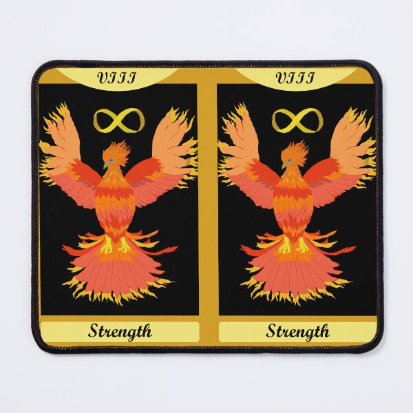 Item preview, Strength Bird Tarot Card With Phoenix designed and sold by TiffinByLK.
