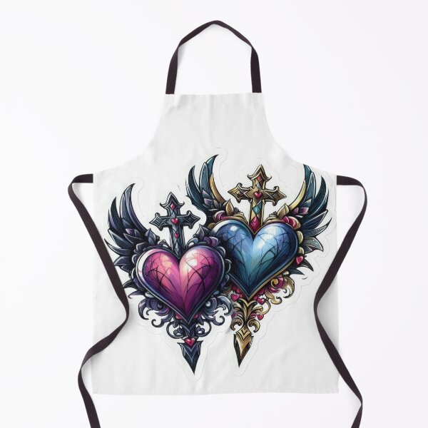 Item preview, Gothic Hearts valentines day goth Sticker designed and sold by Expressions-Sel.