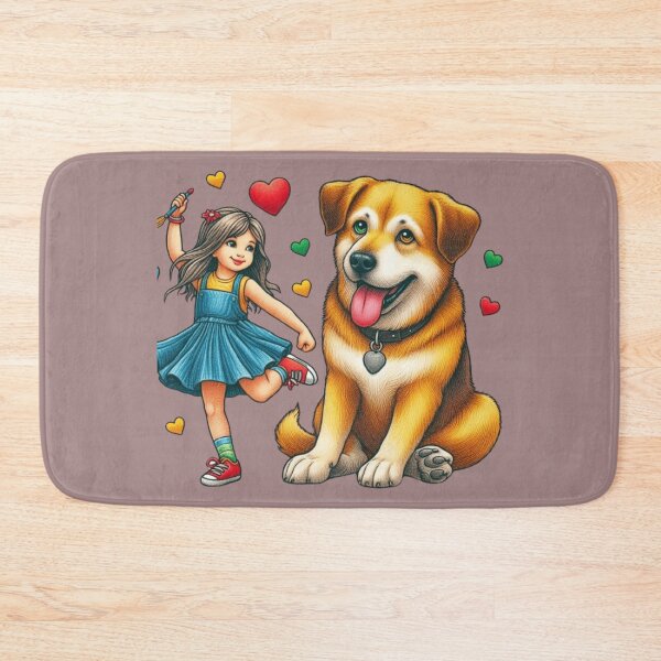 Item preview, Girl and Dog Dance ,funny lovely Dog Lovers Puppy Love Classic T-Shirt designed and sold by NIZAR  din⭐⭐⭐⭐⭐.