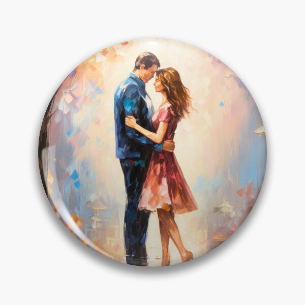 Item preview, Dream Date in the Spring Brushstroke Digital Art designed and sold by acrylicartp.