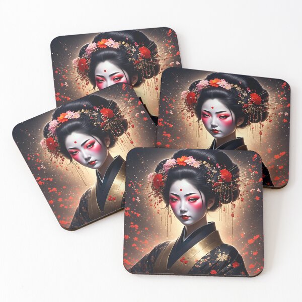 Item preview, Geisha golden and black  designed and sold by Coolparrotgirl.