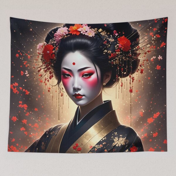 Item preview, Geisha golden and black  designed and sold by Coolparrotgirl.