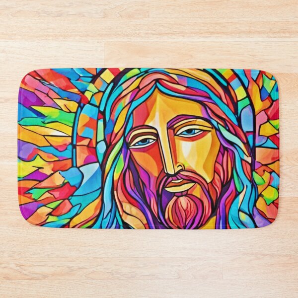 Item preview, Color Burst: Beautiful Jesus Painting designed and sold by Health And Fitness Posts e-Store.