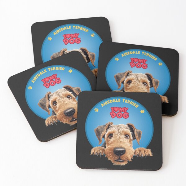Item preview, I Love my dog Airedale Terrier designed and sold by SerhiiArt.