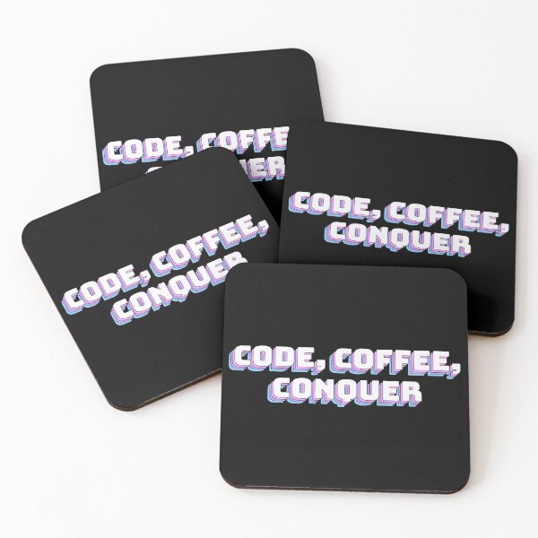 Item preview, Code, Coffee, Conquer designed and sold by QuoteQuest.