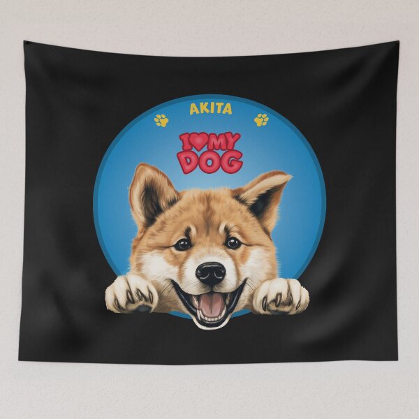 Item preview, I Love my dog Akita designed and sold by SerhiiArt.