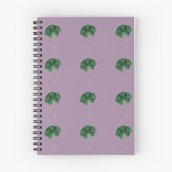 Item preview, Neutral Lavender Bright Green Clovers Real Five Leaf Clover St. Patrick's Day designed and sold by kattakitty.