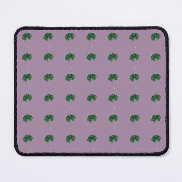 Item preview, Neutral Lavender Bright Green Clovers Real Five Leaf Clover St. Patrick's Day designed and sold by kattakitty.
