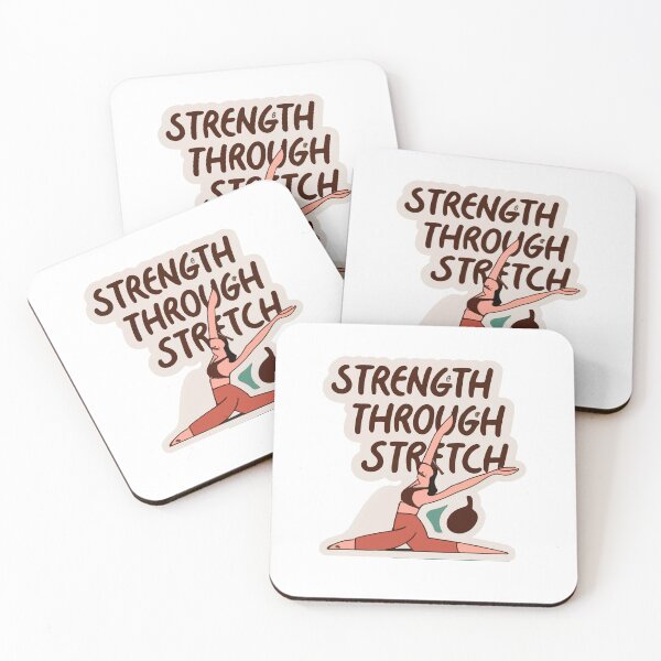 Item preview, Strength Through Stretch - Pilates Pose Illustration designed and sold by NiftyWrx.