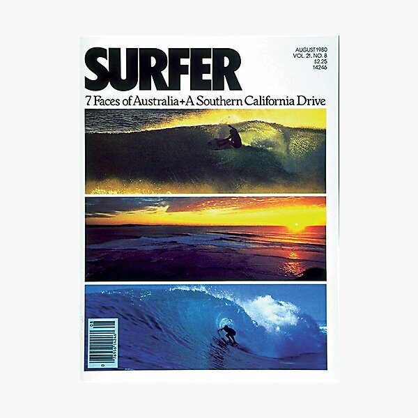 Item preview, esthétique du magazine de surf vintage designed and sold by soulsurferart.